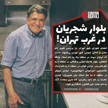 بلوار شجریان در غرب تهران
