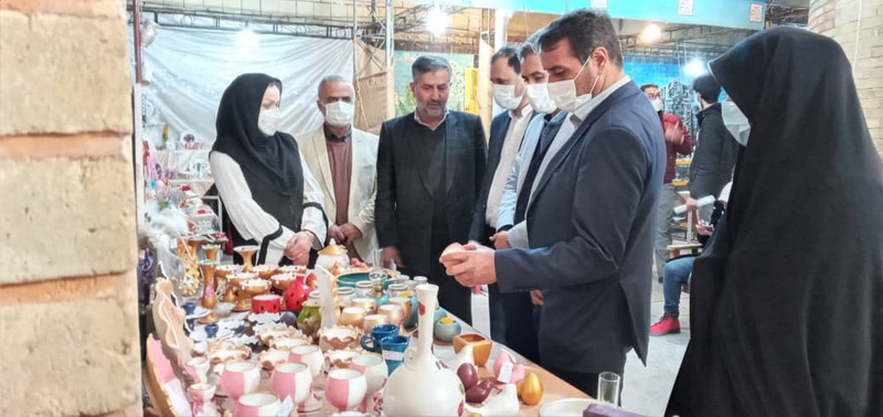 افتتاح نمایشگاه نوروزی صنایع‌دستی و مشاغل خانگی تاکستان